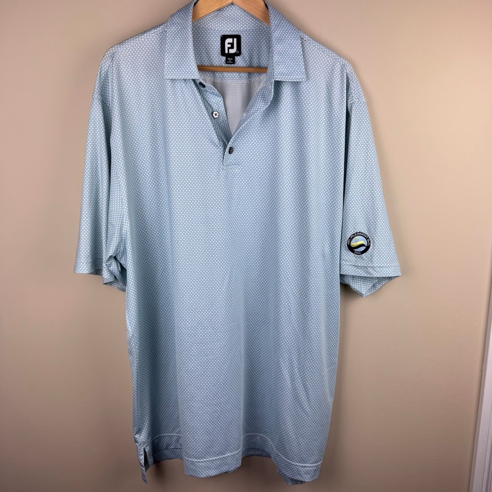 FootJoy Golf Polo Shirt Mens XL Blue‎ Short Sleeve Athletic Golfing